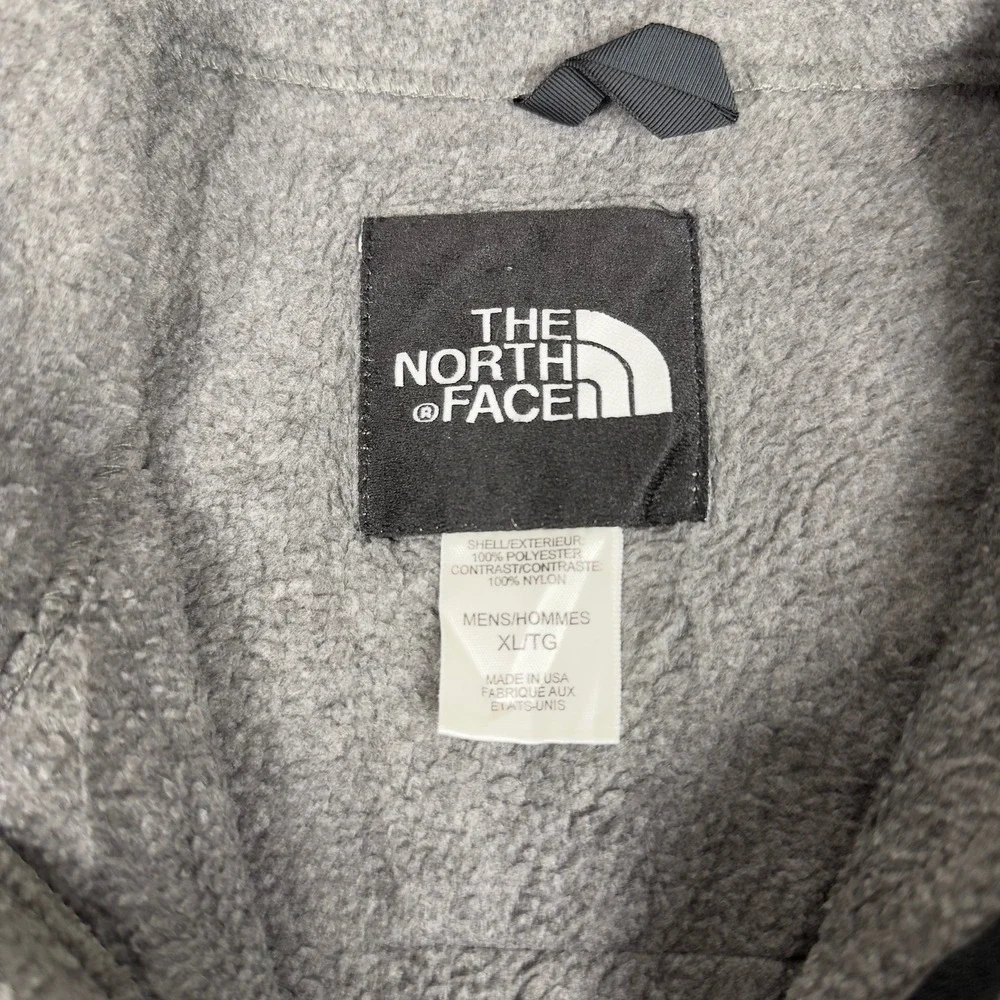 The North Face  Y2K Denali Fleece Vest Mens XL Gray Black Full Zip Made in USA